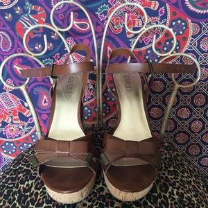 Guess Cork Wedges