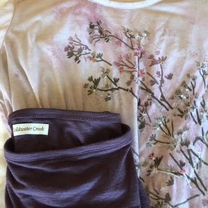 Coldwater Creek Top and Skirt.