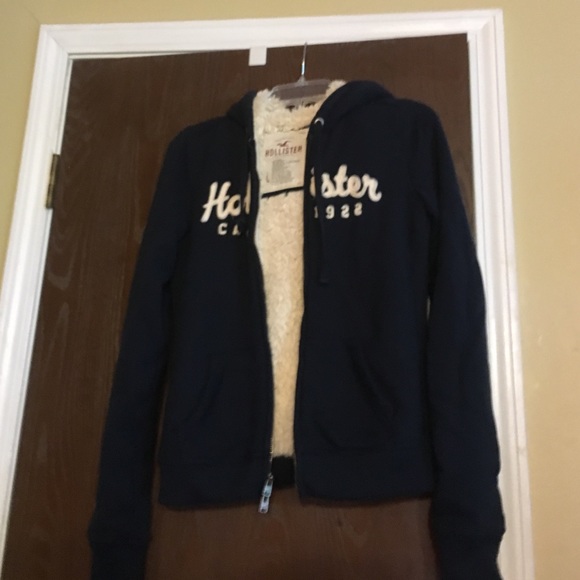 Hollister "fur" lined  sweat shirt