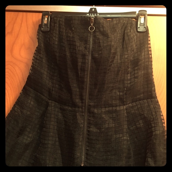 Rachel Roy zip up strapless top 10