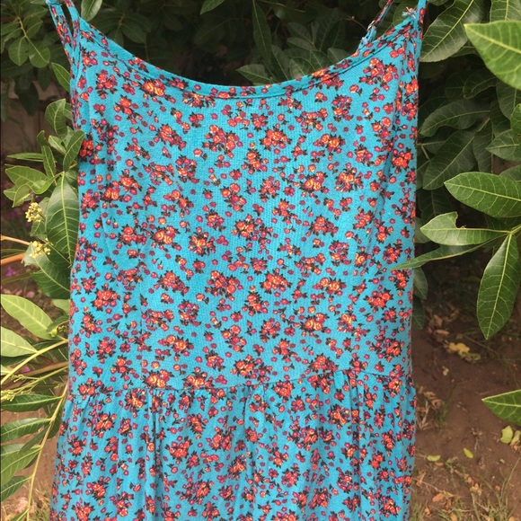 Blue Casual Floral Sundress - Picture 1 of 2