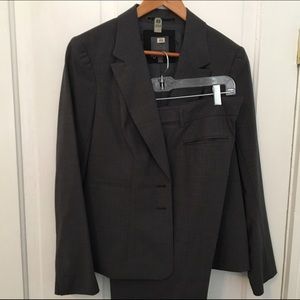 Grey pinstriped pant suit & jacket