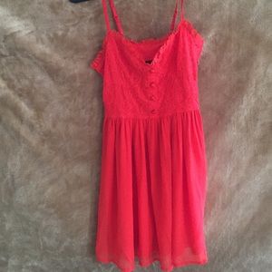 H&M red spaghetti strap dress