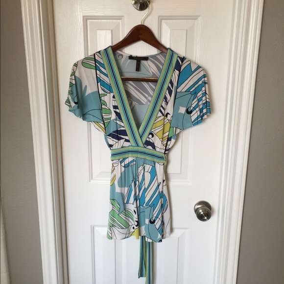 BCBG Max Azria multi-colored blouse