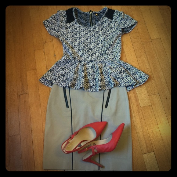 Anthropologie Peplum Top - Size XS