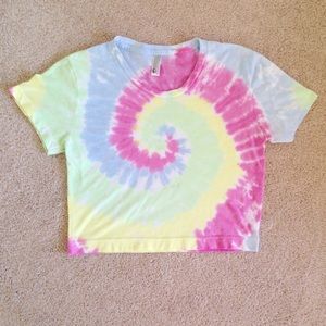 American Apparel Tie Dye Crop Top