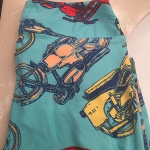 LulaRoe Leggings Motorcycle One Size