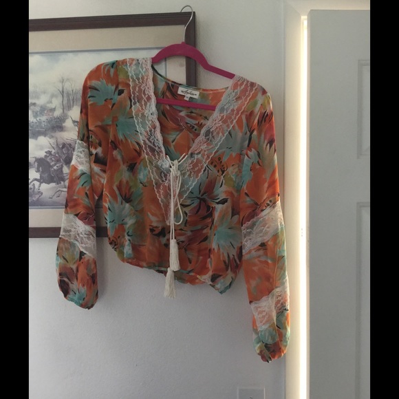 Arnhem clothing floral crop top