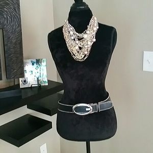 Guess Black Studded Belt