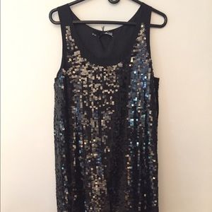 Love Mochino Sequence Black Dress