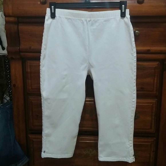 💀White Capris sz XL - Picture 1 of 3