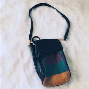 Multicolored pouch purse.