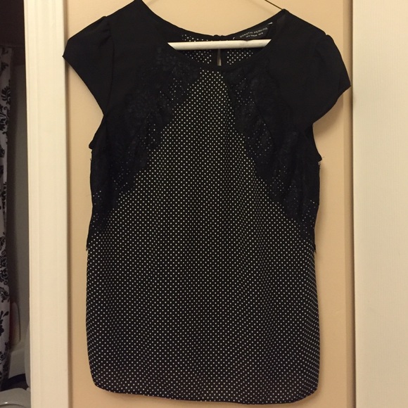 Black & White Polka Dot Top
