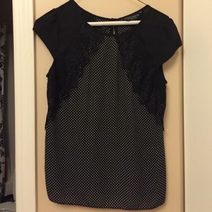 Black & White Polka Dot Top