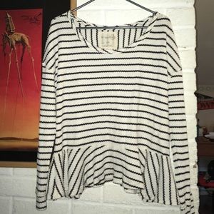 Black and white striped shirt