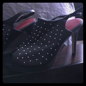White House black market open toe bootie