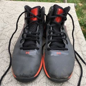 Grey & Orange Under Armour Micro G Torch 3 shoes