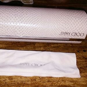 Jimmy Choo Eyeglass Case W/ Jimmy Choo Lense Cloth