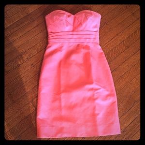 J-crew strapless Raquel Dress in coral