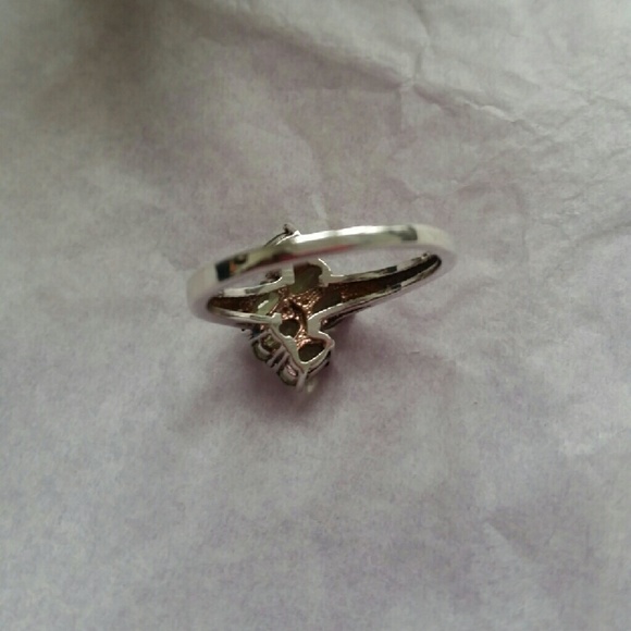 .925 ring Sterling silver with peridot stones - Picture 5 of 7