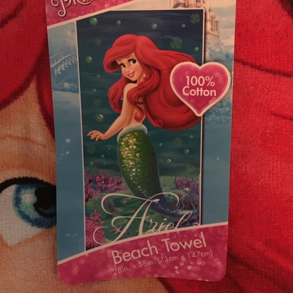 NWT Disney Ariel The Little Mermaid beach towel