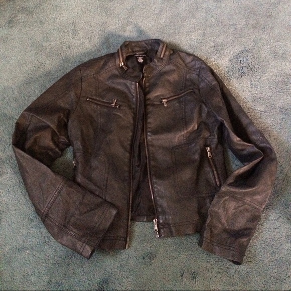 Faux leather jacket