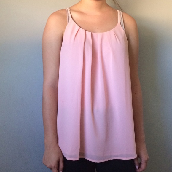 Light Pink Dressy Tank Top