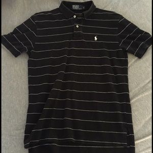 MEN'S Polo by Ralph Lauren black & white collared