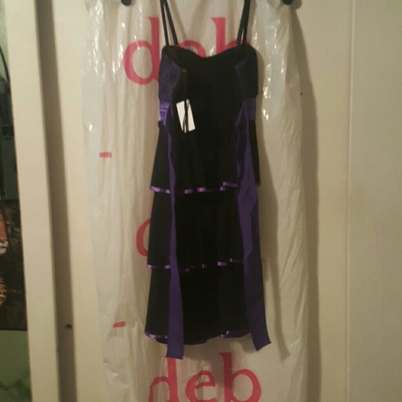 Juniors dress black and purple - Picture 2 of 2
