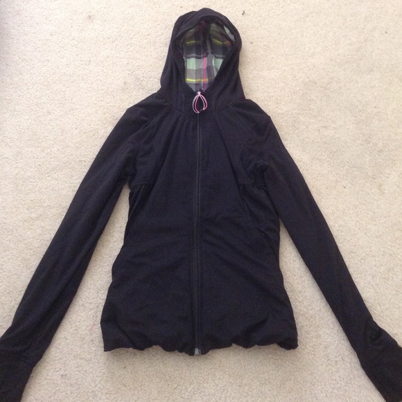 black/plaid reversible jacket on hold