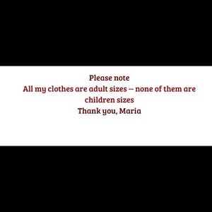 My closet contains only women's clothing