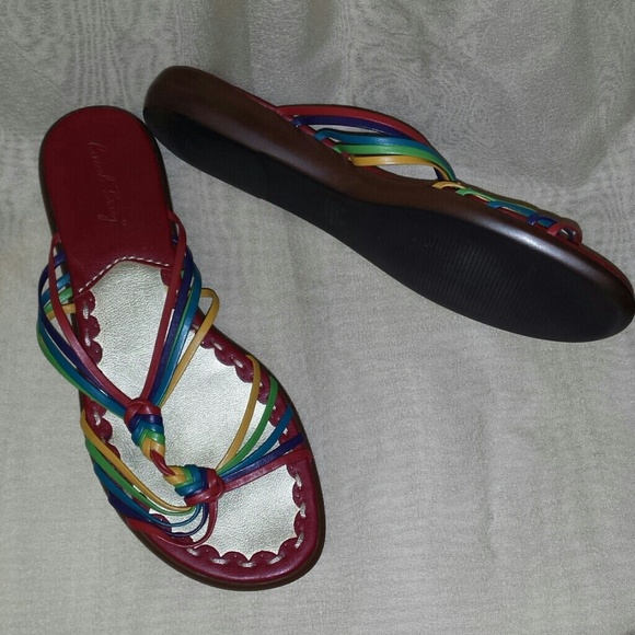 Coral Bay NWOT Red Leather Sandals