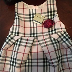 Burberry dress sz 5 toddler (OBO)