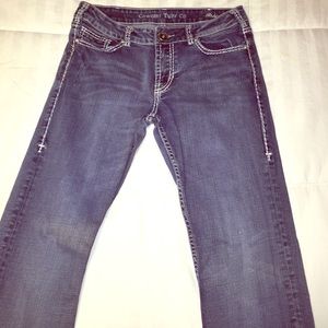 Cowgirl Tuff Rhinestone Fashion Blue Jeans