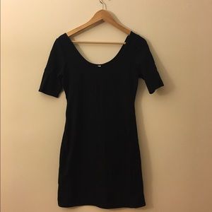 Sexy black bodycon dress