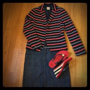 Gap Stripped Blazer Size 0