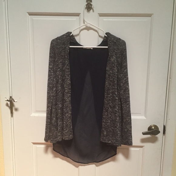 Lush cardigan with sheer back detail | Size SM
