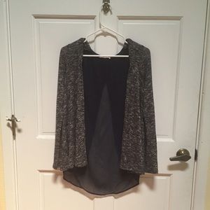 Lush cardigan with sheer back detail | Size SM