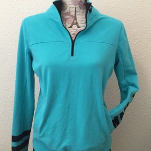 Electric blue VS Pink quarter zip Traded :)