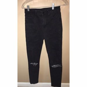 Brandy Melville black ripped jeans