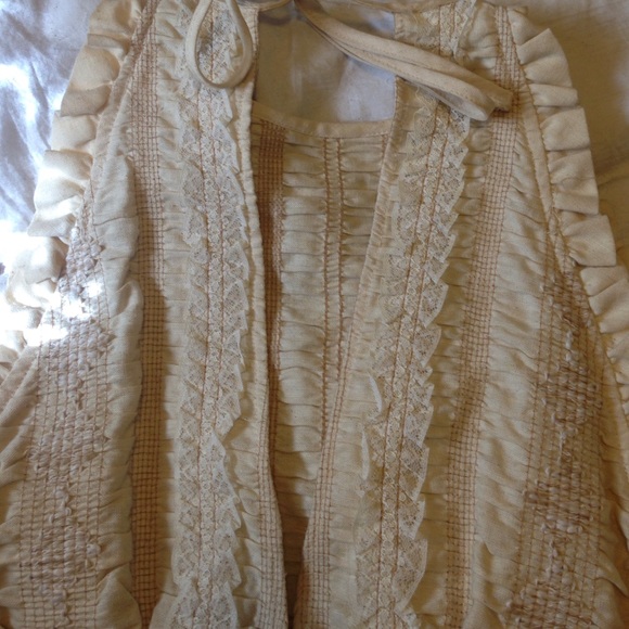 Vintage Cotton Linen Hippie Dream Dress - Picture 4 of 4