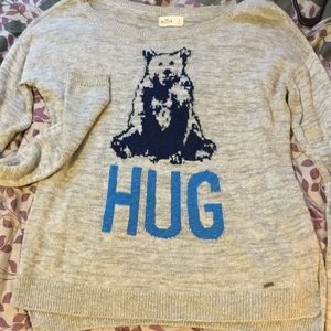 Gray Hollister HUG sweater