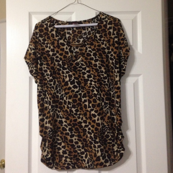 Cheetah print blouse