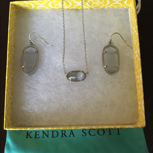 Kendra Scott Elisa necklace in Slate