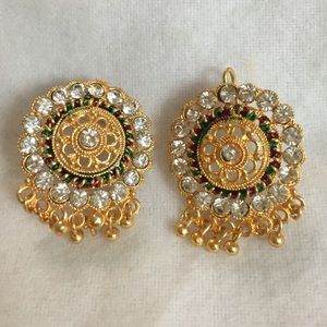 Gold earrings