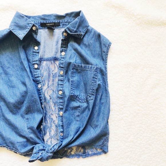 Forever 21 Tops - Vest w/ Laced Back