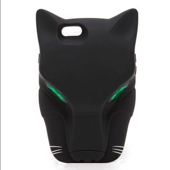 Jewel Eyed Black Panther iPhone Case