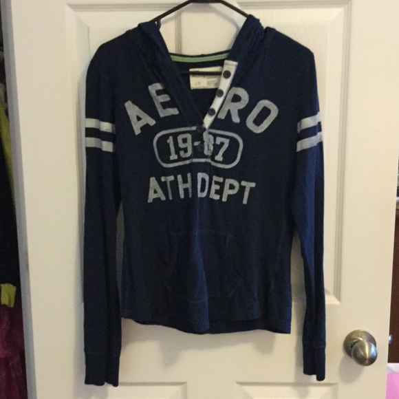 Hooded Aeropostale long sleeve shirt