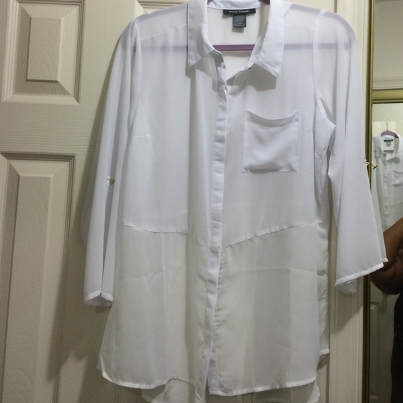 Sheer White Blouse