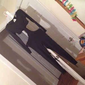 Black long sleeve romper